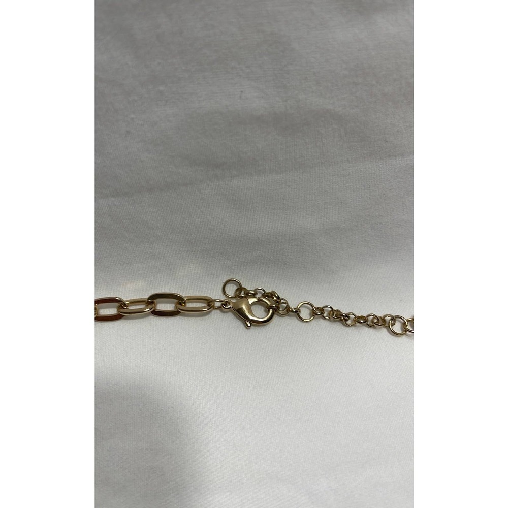 Necklace Rose Colored Faux Stone Costume Jewelry - Picture 3 of 5